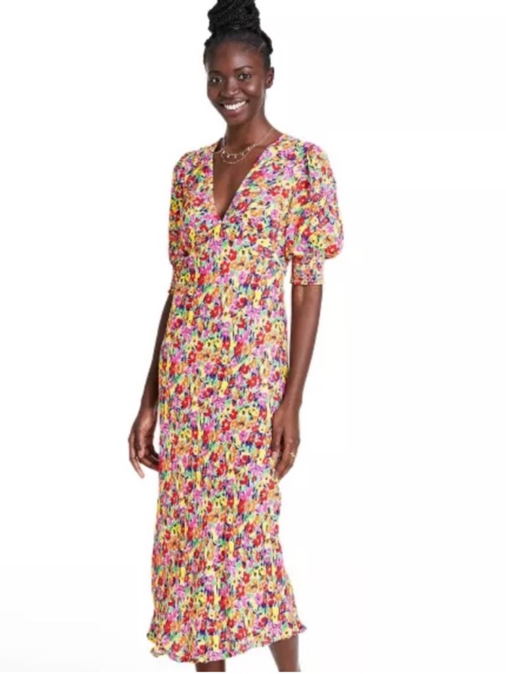 RIXO Multicolor Floral Maxi Dress